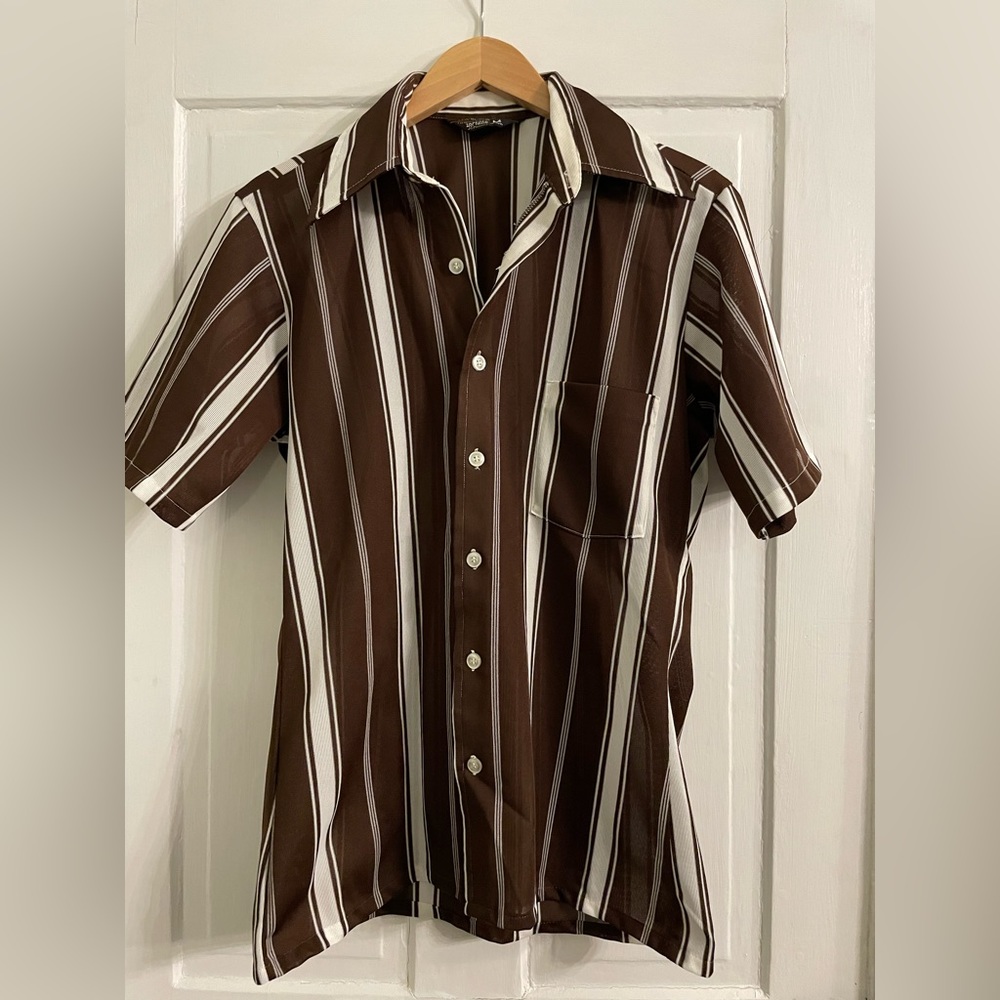 Vintage 1970’s JCPenney Towncraft Short-Sleeved Button Down - Medium